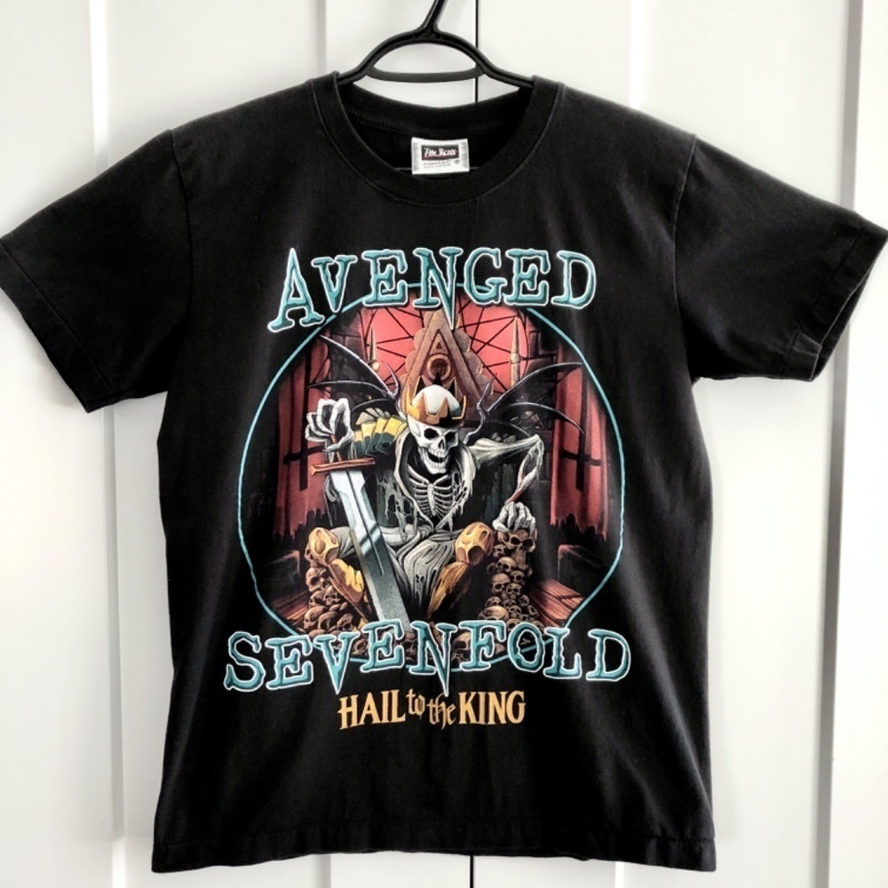 Avenged Sevenfold, Hail To The King The Roxx Tag, Vintage, Single Stitch T Shirt